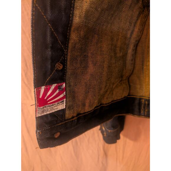Vintage SuperDry Copper Black Denim - Picture 6 of 6